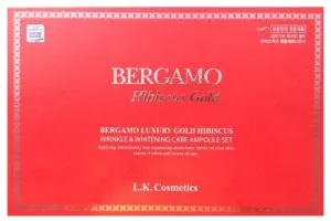 BERGAMO LUXURY GOLD HIBISCUS WRINKLE&WHITHNING CARE AMPOULE SET