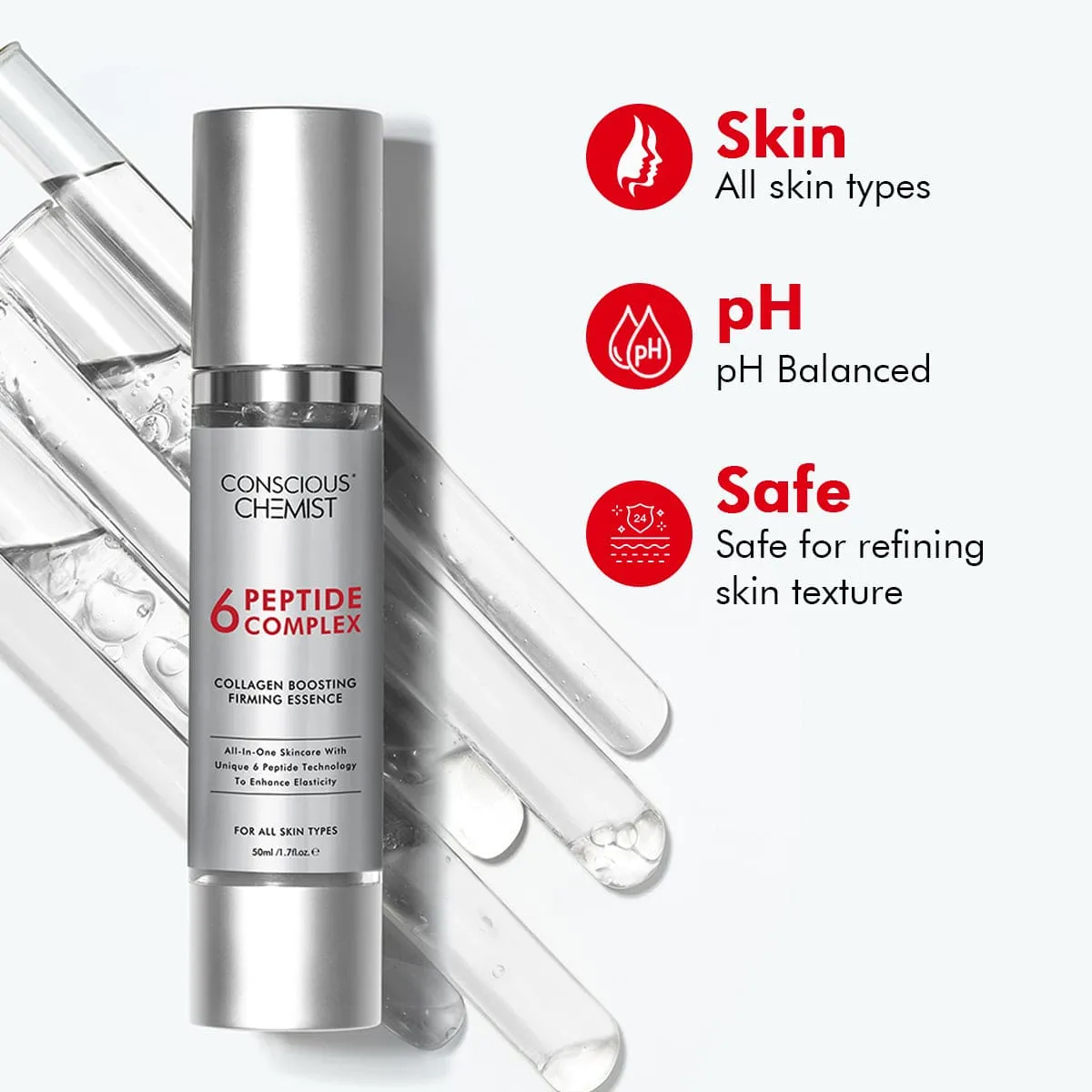 6 Peptide Booster Complex | Allantoin, Niacinamide & 6 Peptides