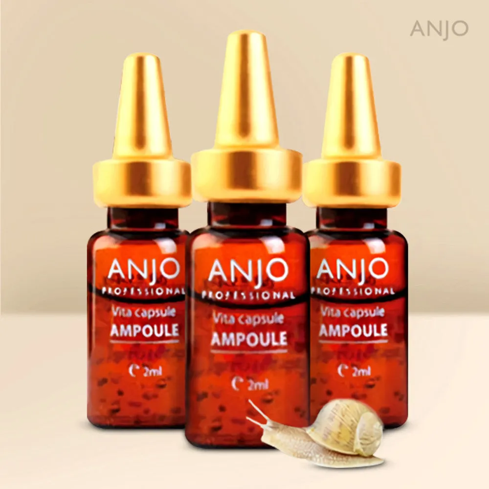 Anjo Vitamins C E Capsules Ampoule Sets 2ml 30ea Anti-ageing Wrinkles Dark Circles Finelines Gifts Snail