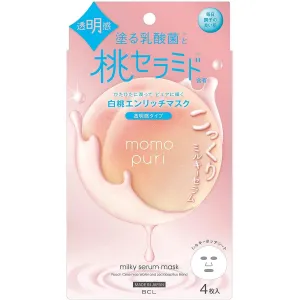 BCL Momo Puri Milky Serum Mask 4pcs