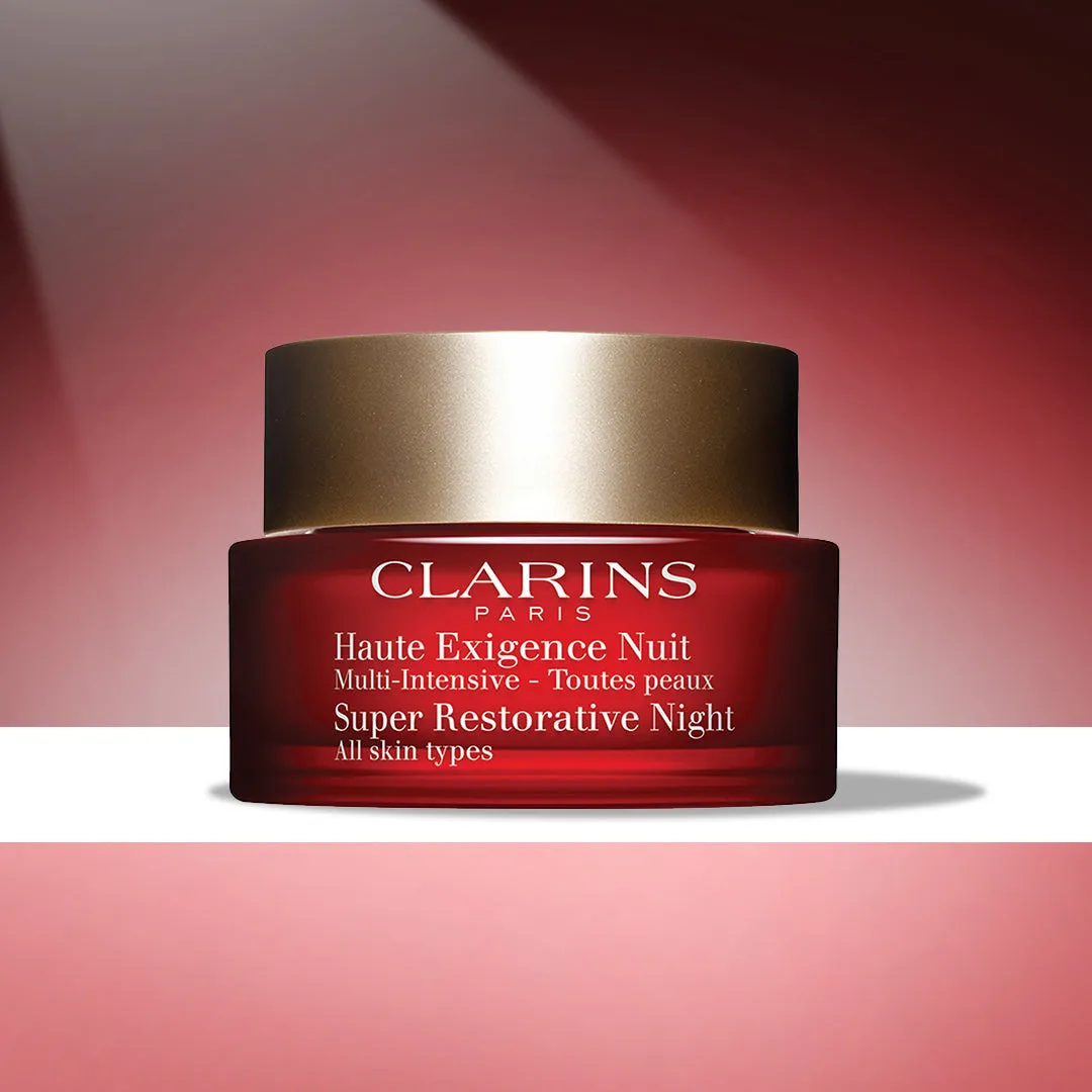 Clarins Super Restorative Night Age Spot Correcting Replenishing Cream For Very Dry Skin 50ml