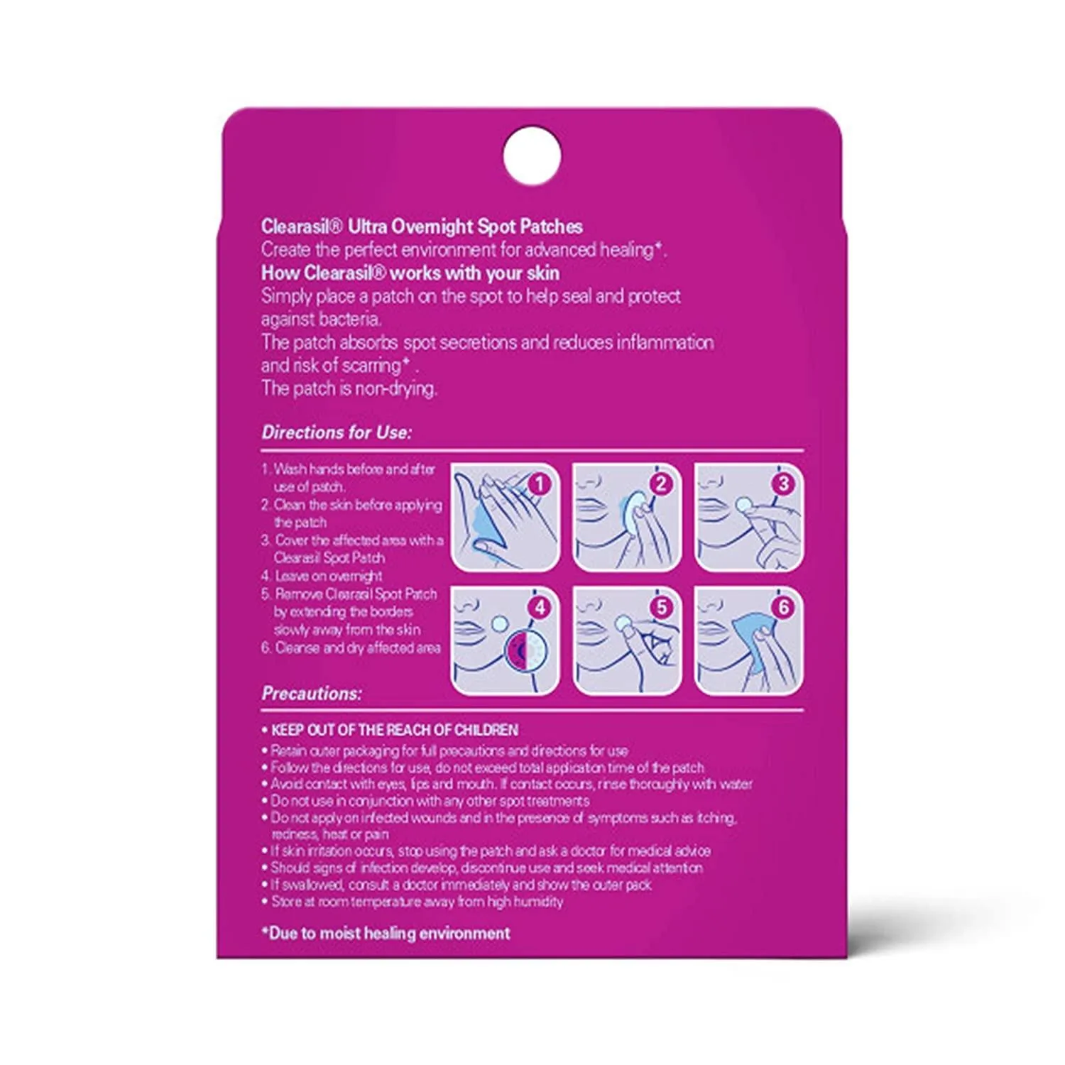 Clearasil Ultra Overnight Spot Patches 18 Each