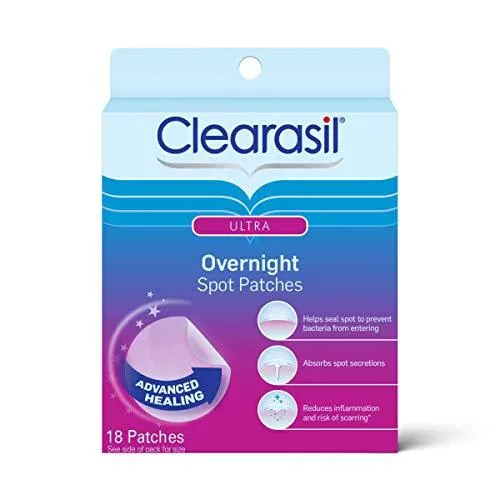 Clearasil Ultra Overnight Spot Patches 18 Each