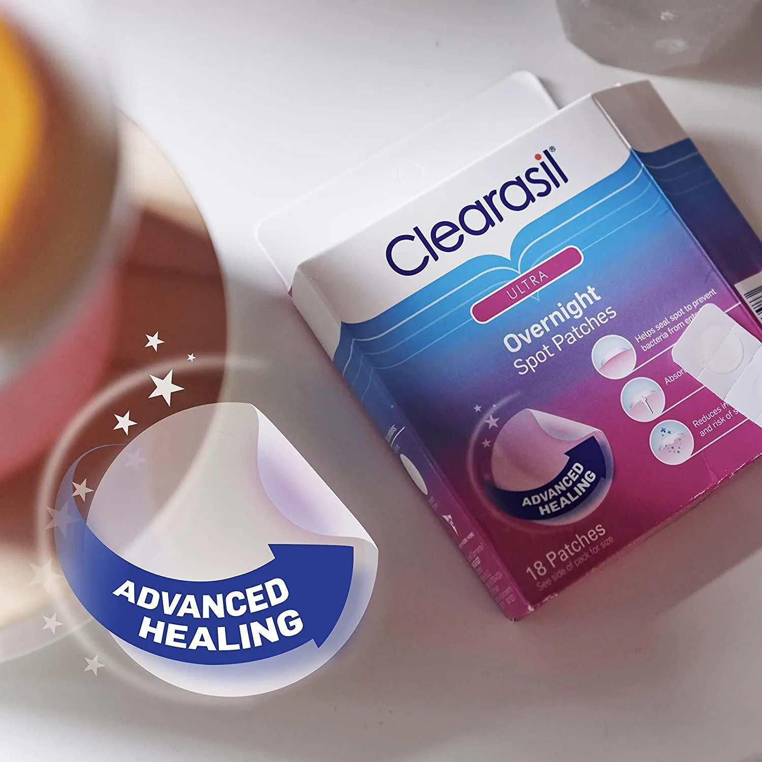 Clearasil Ultra Overnight Spot Patches 18 Each