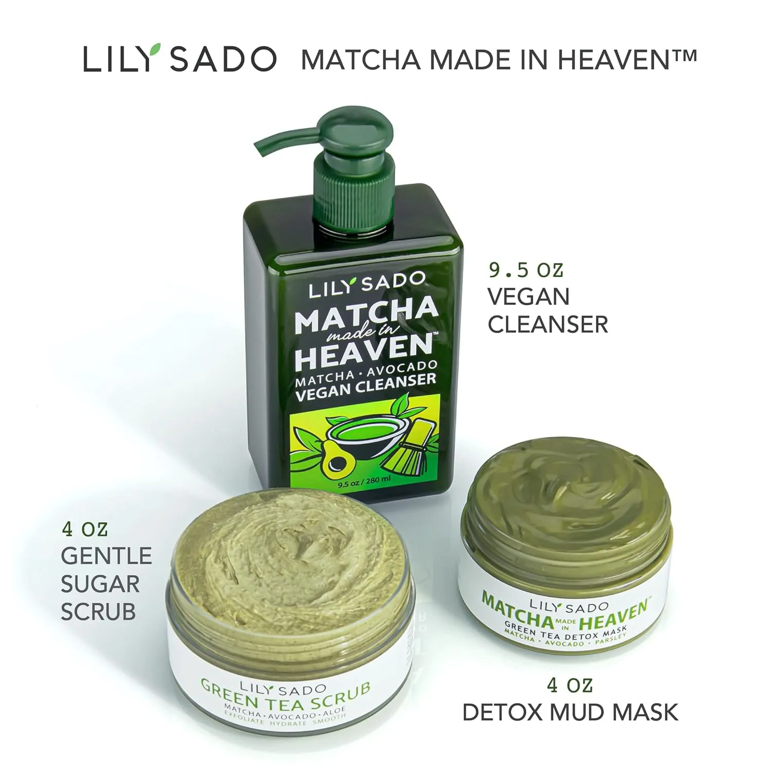 Green Tea Matcha & Avocado Face Mask - Organic Natural Vegan Anti-Aging Antioxidant 4 oz