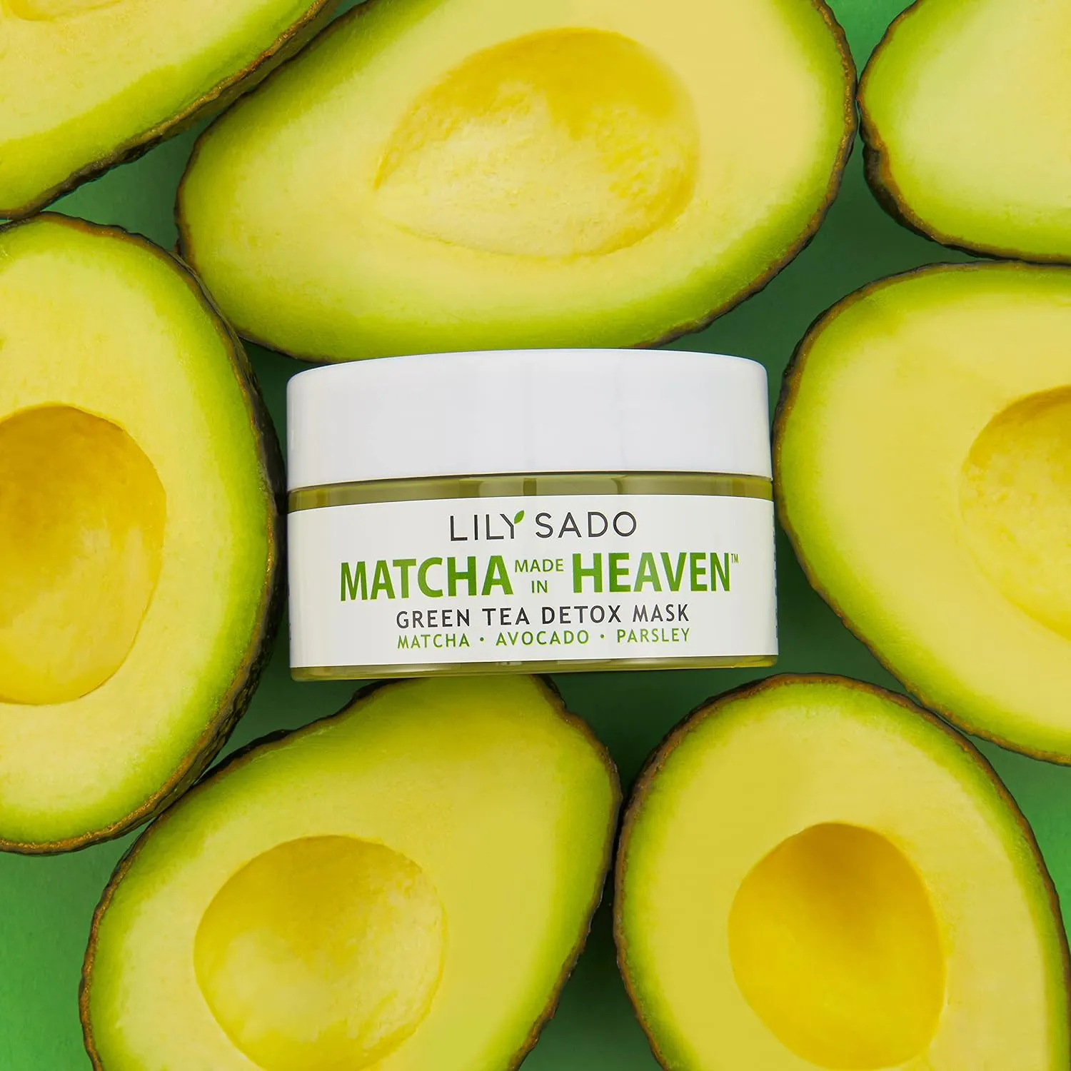 Green Tea Matcha & Avocado Face Mask - Organic Natural Vegan Anti-Aging Antioxidant 4 oz