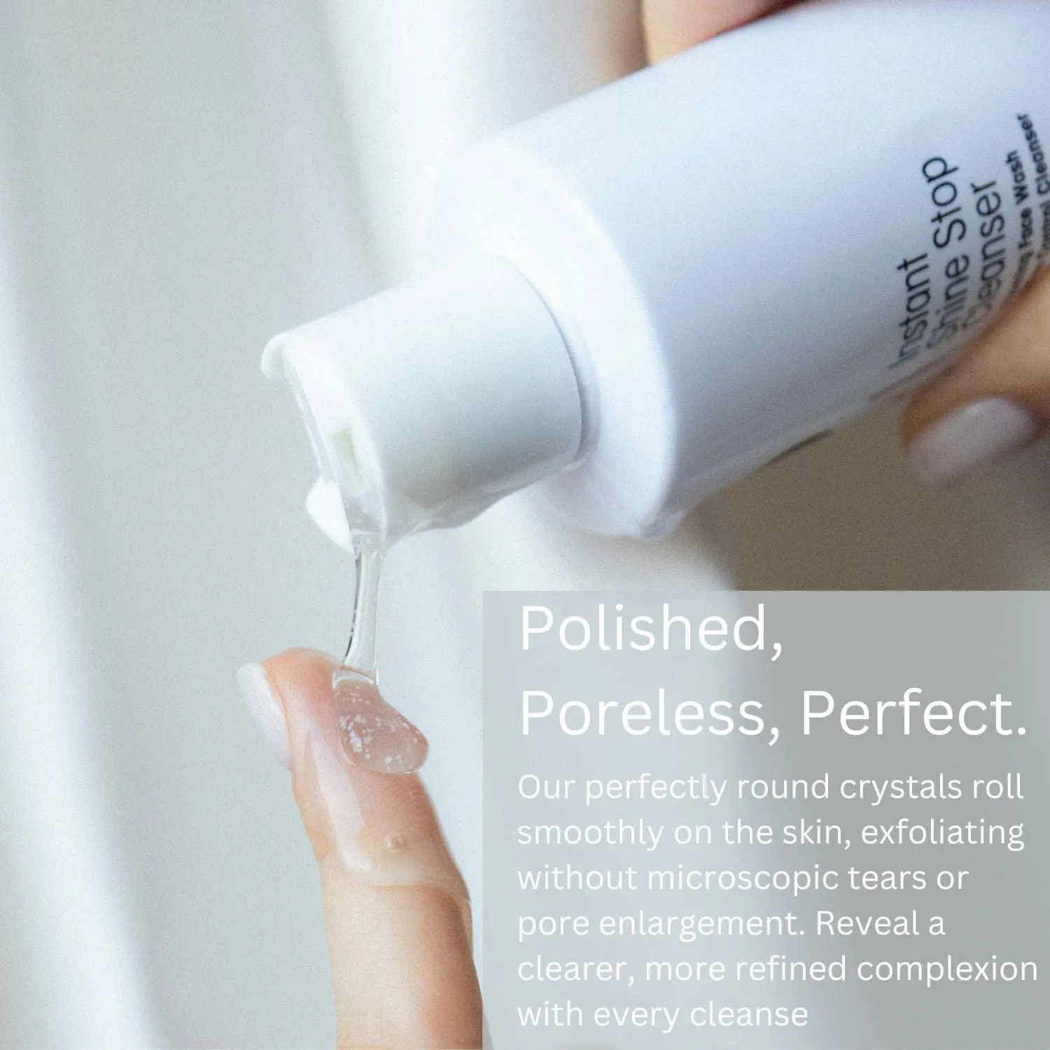 Instant shine stop cleanser