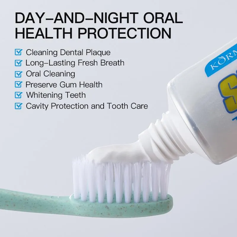 KORMESIC natural ingredients oral health care your teeth feeling & cleaning Green Toothpaste