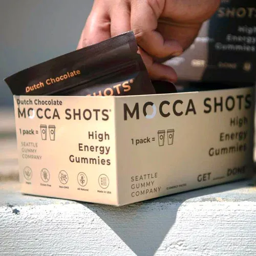 Mocca Shots: High Energy Gummies with Caffeine by Seattle Gummy Company