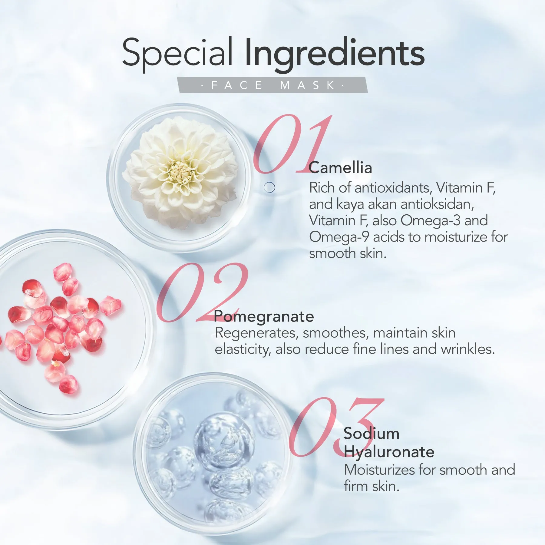 My Skin-Mate Face Mask Camellia&Pomegranate