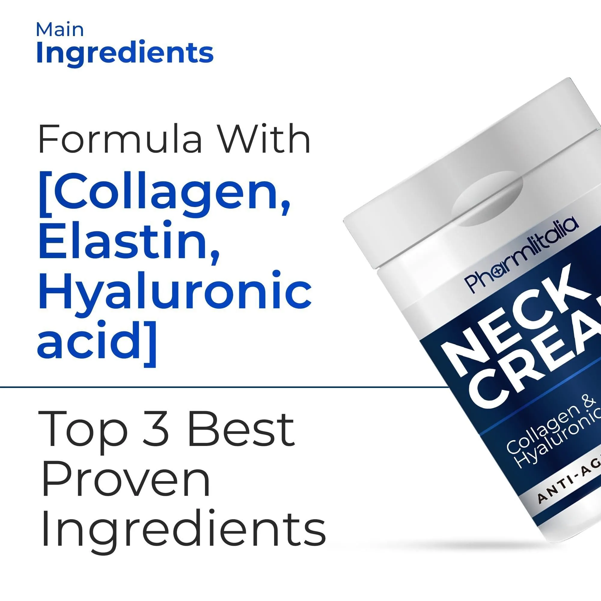 Neck Firming and Tightening Cream with Collagen Hyaluronic Acid Anti Age 4 Fl oz