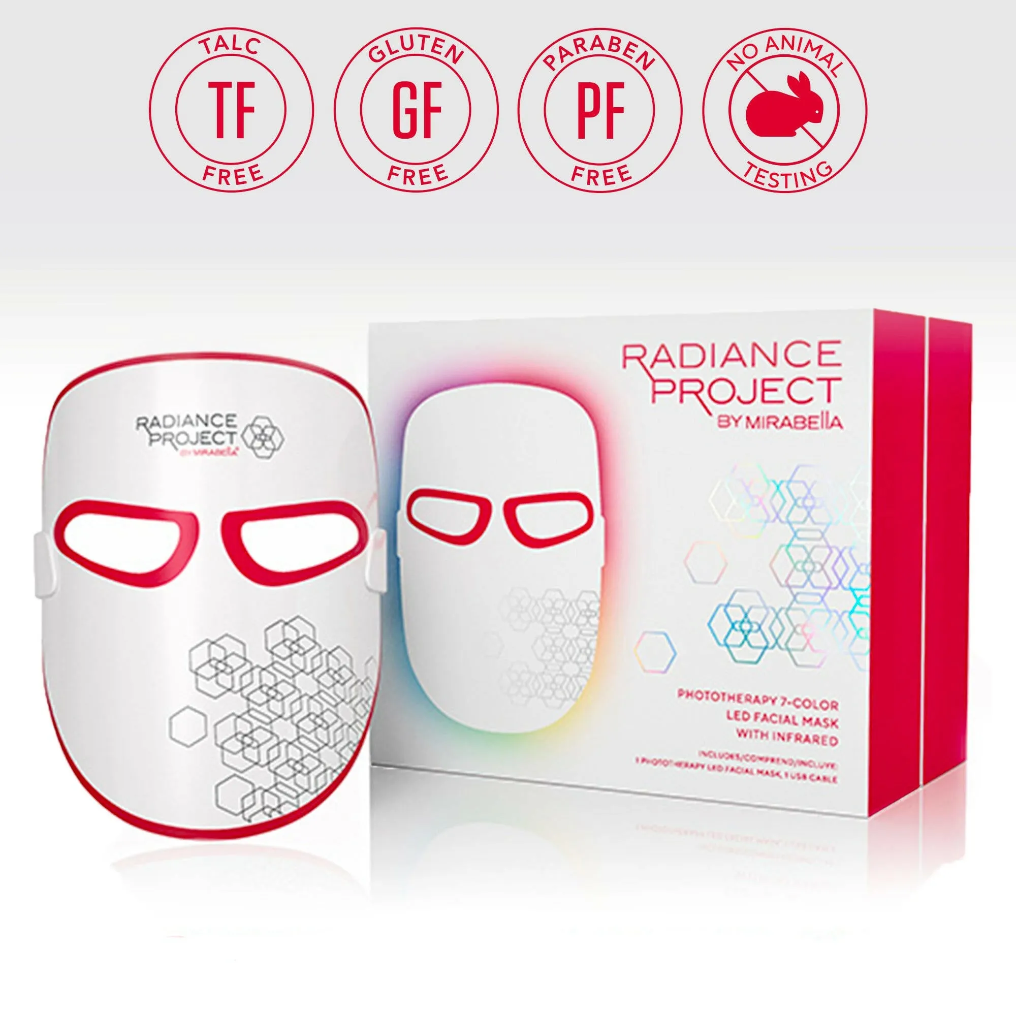 Phototherapy 7-Color LED Facial Mask with Near Infrared