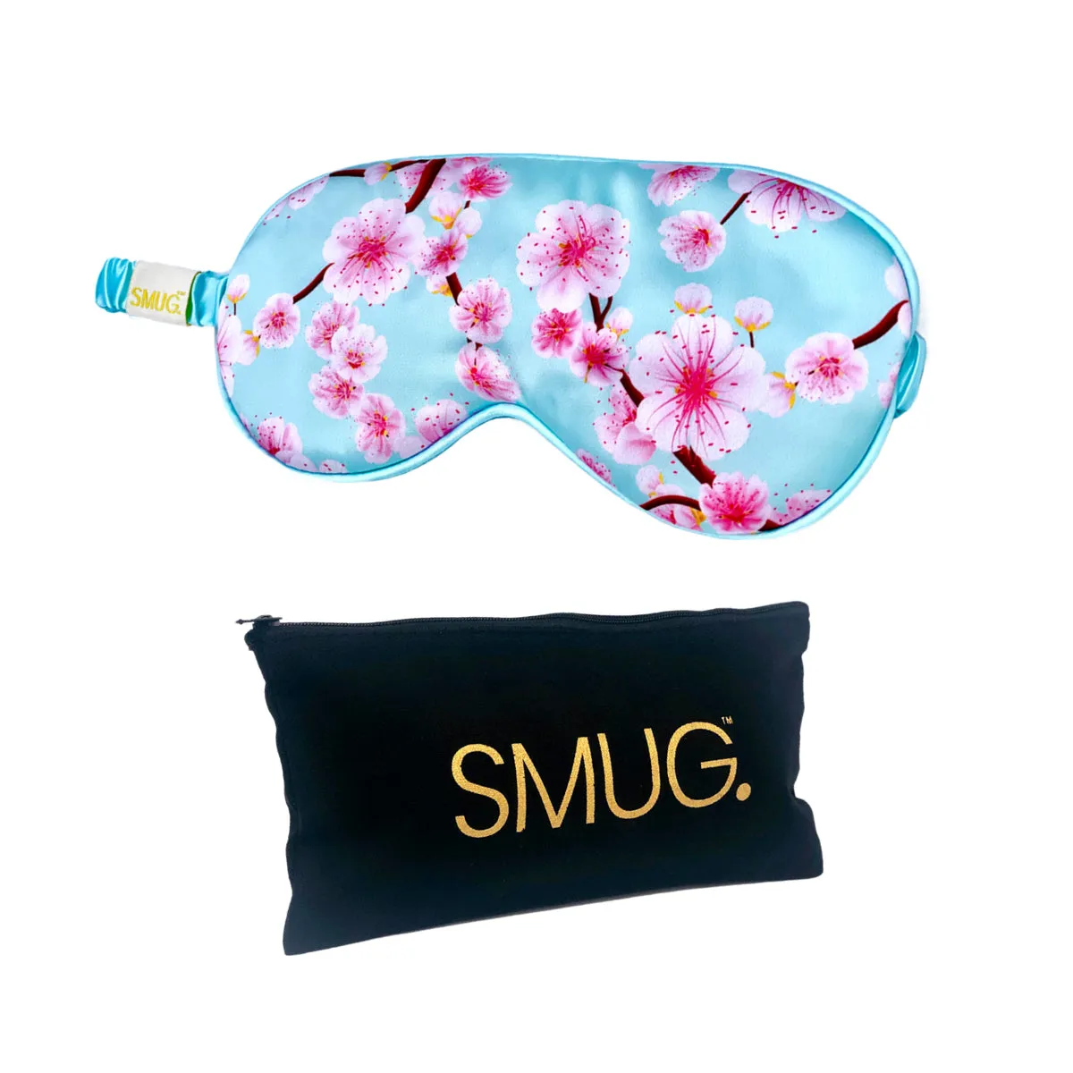 Satin Sleep Mask - Cherry Blossom Print