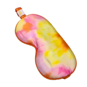 Satin Sleep Mask - Orange Tye Dye