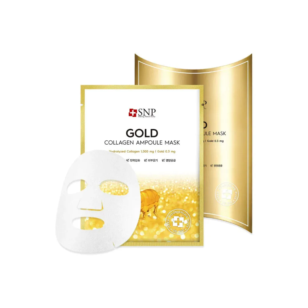 SNP Gold Collagen Ampoule Mask 10 pcs/ box