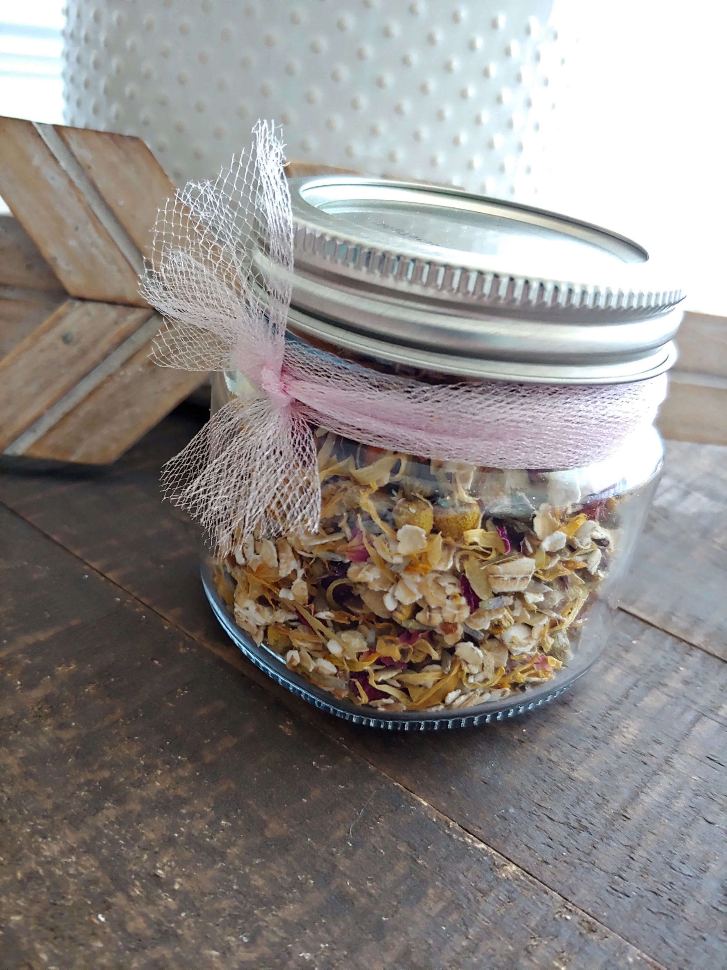 Teacher Gifts llChristmas Special Herbal Jar Gifts ll Elderberry ll Oatmeal   Calendula ll JackFrost