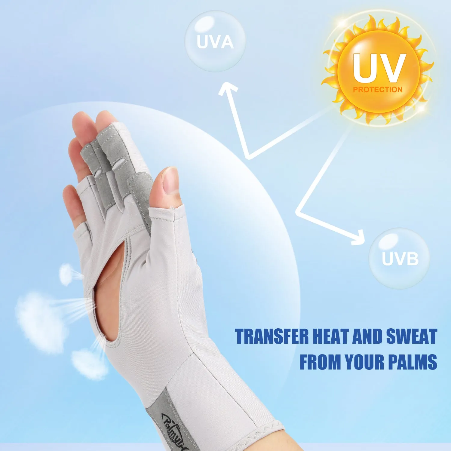 UV Protection Fingerless Gloves (Palmless)